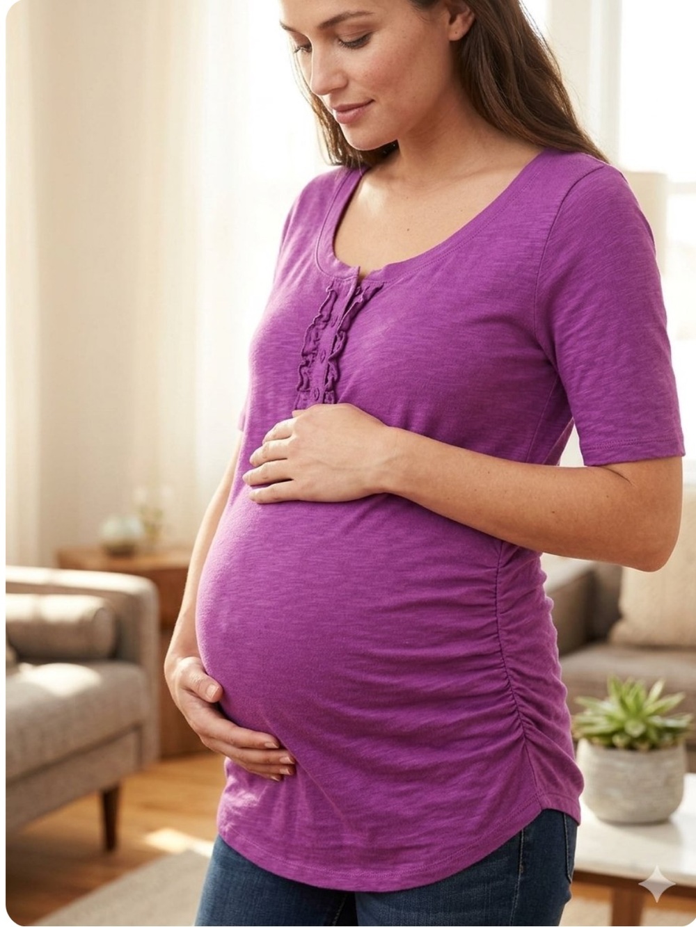 Old Navy ruched maternity top